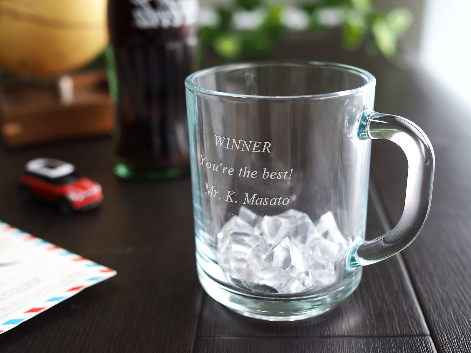 グラスで作る、毎日使える優勝カップをグラス