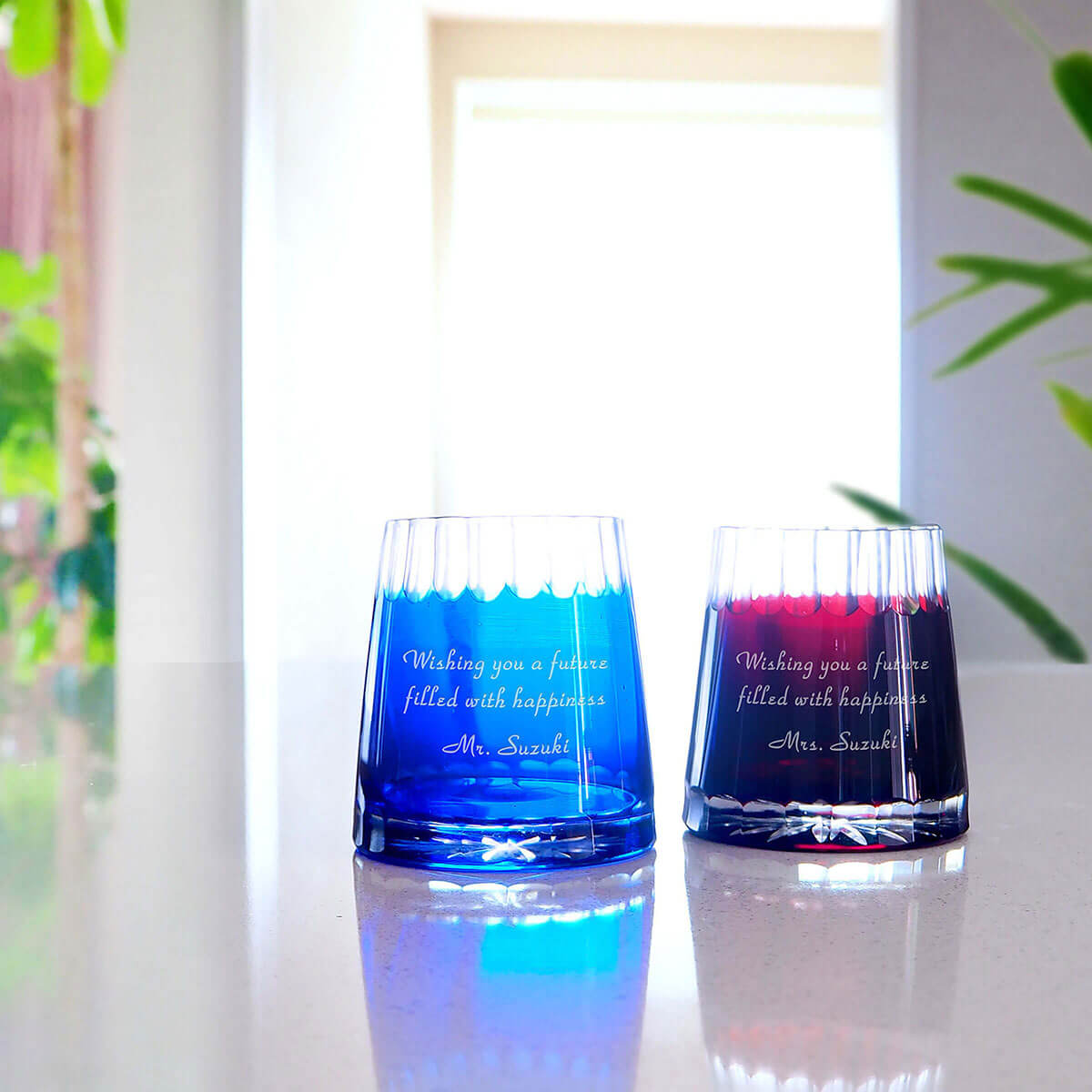 ペアグラスの名入れギフト