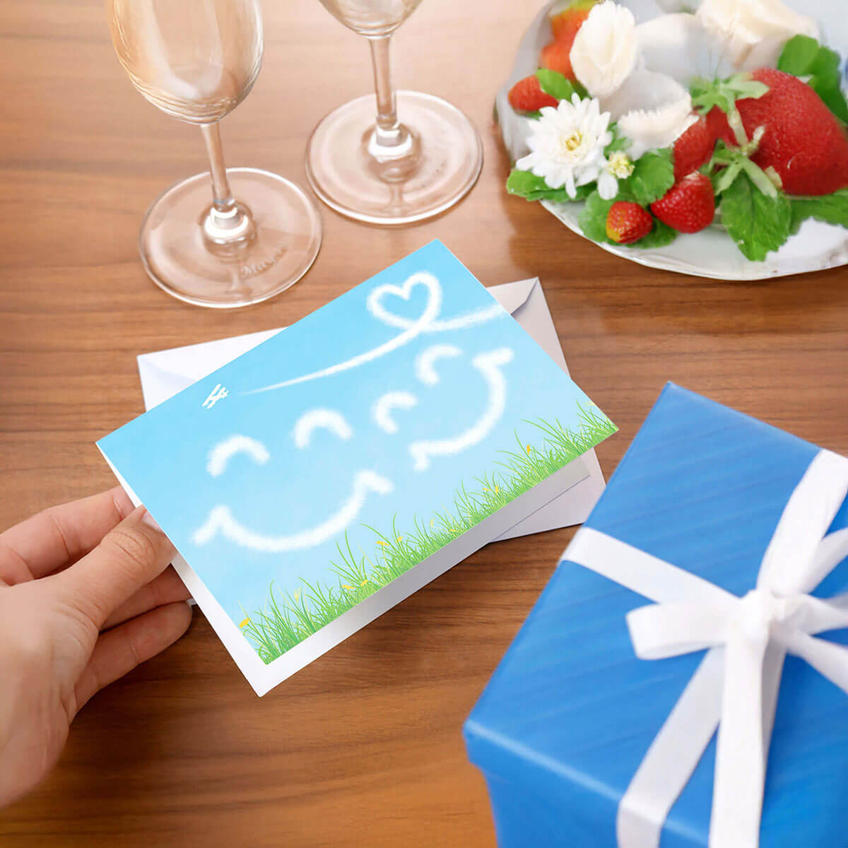 メッセージカードの名入れギフト