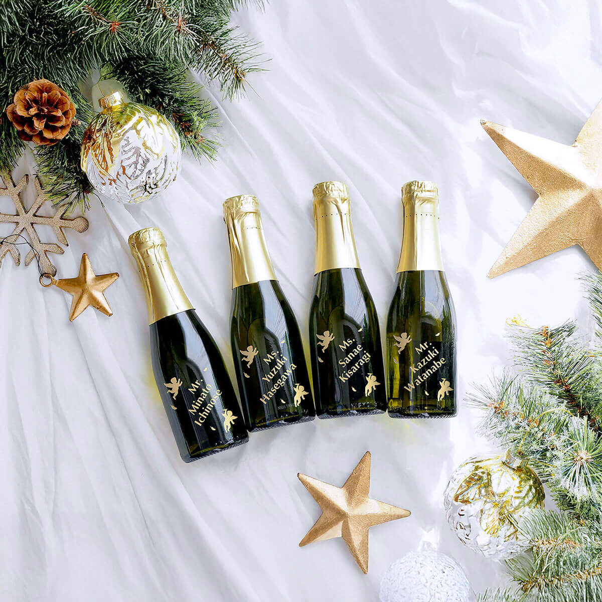 ミニボトル席札の名入れギフト