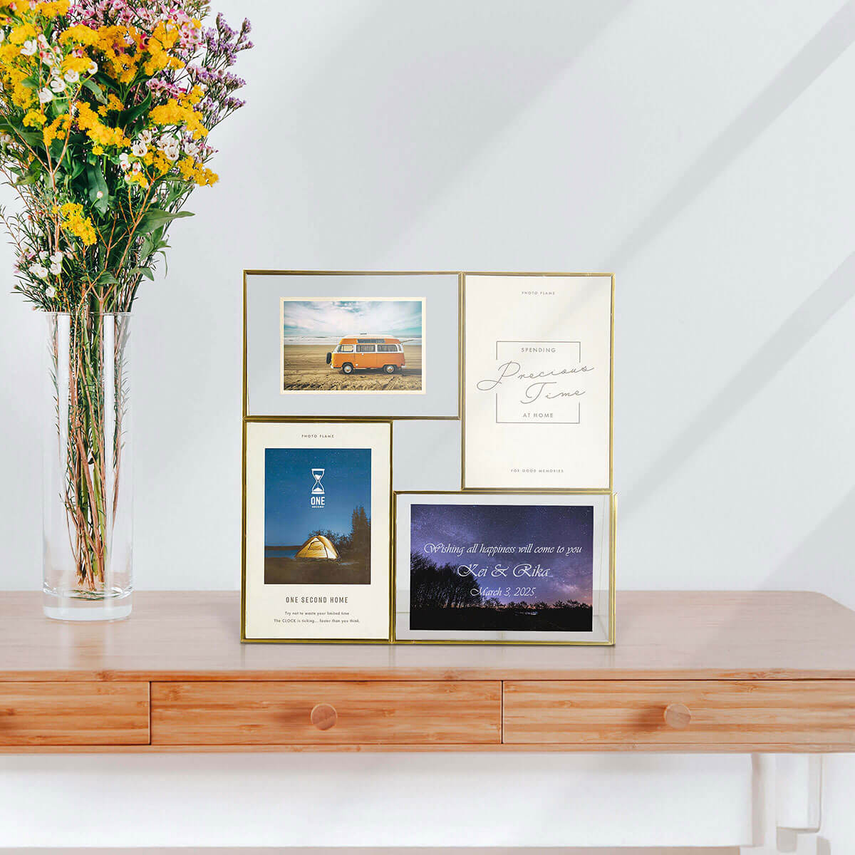 マルチフォトフレーム, アルバムの名入れギフト