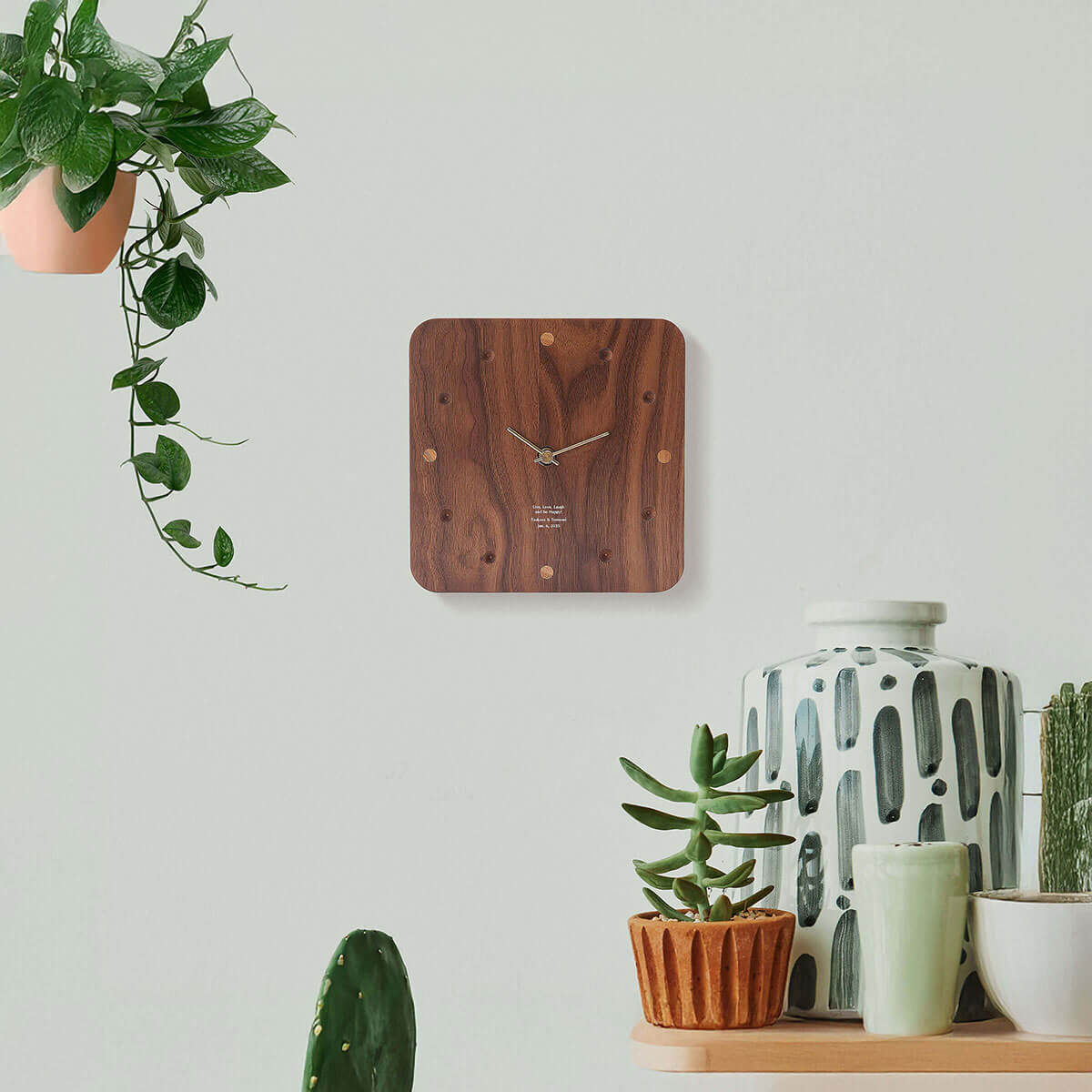 ウォールクロックの名入れギフト