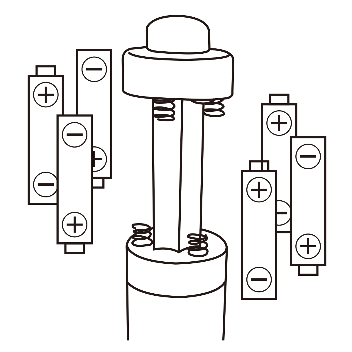 電池をセット
