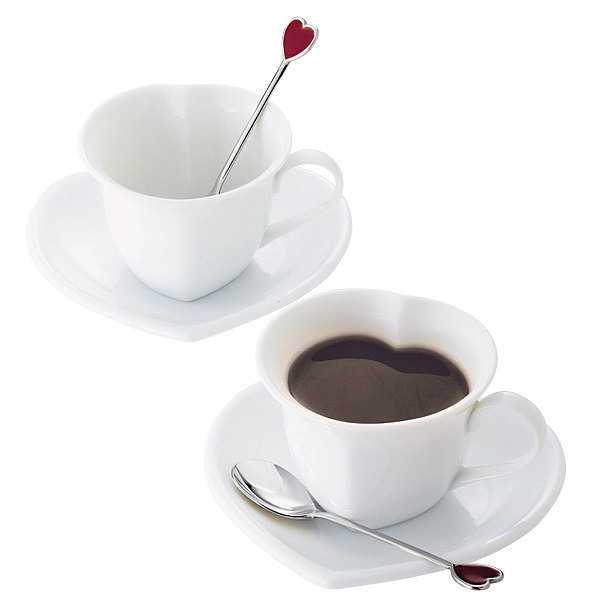 ホワイトハートコーヒーペア スプーン付 0