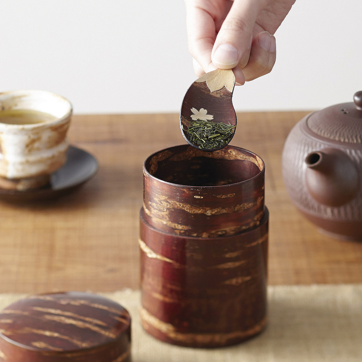 樺細工 長方形盆 市松 4