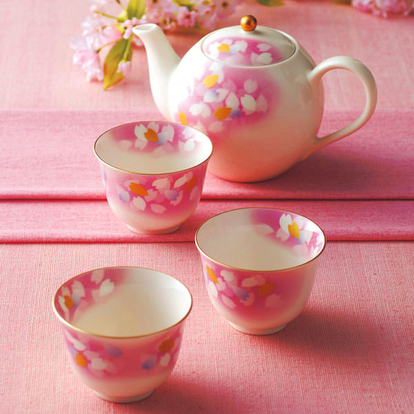宇野千代 花かがみ ポット茶器揃 0