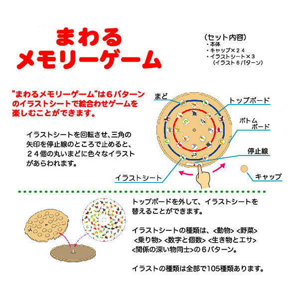 まわるメモリーゲーム 2