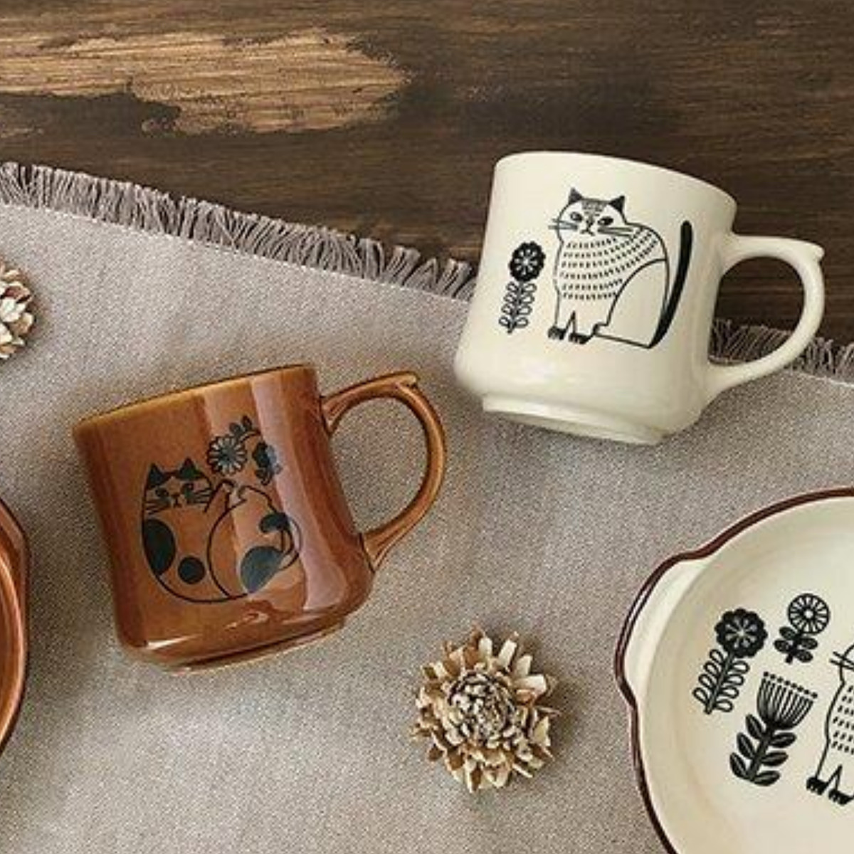FIKA ネコ柄マグカップ  アメ 0