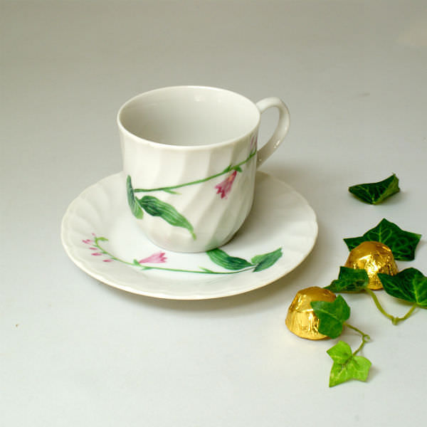 美濃焼 五草花5客 コーヒーセット 0