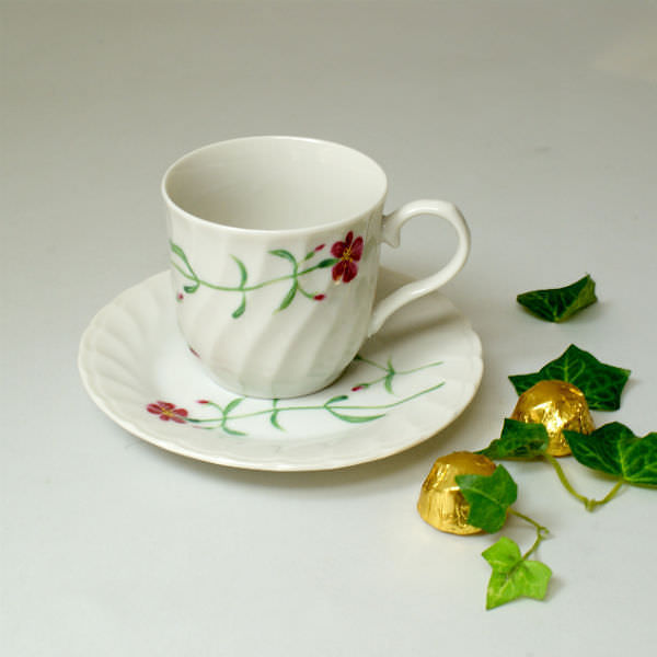 美濃焼 五草花5客 コーヒーセット 1