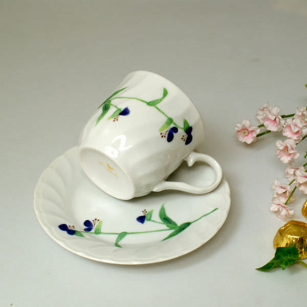 美濃焼 五草花5客 コーヒーセット 3