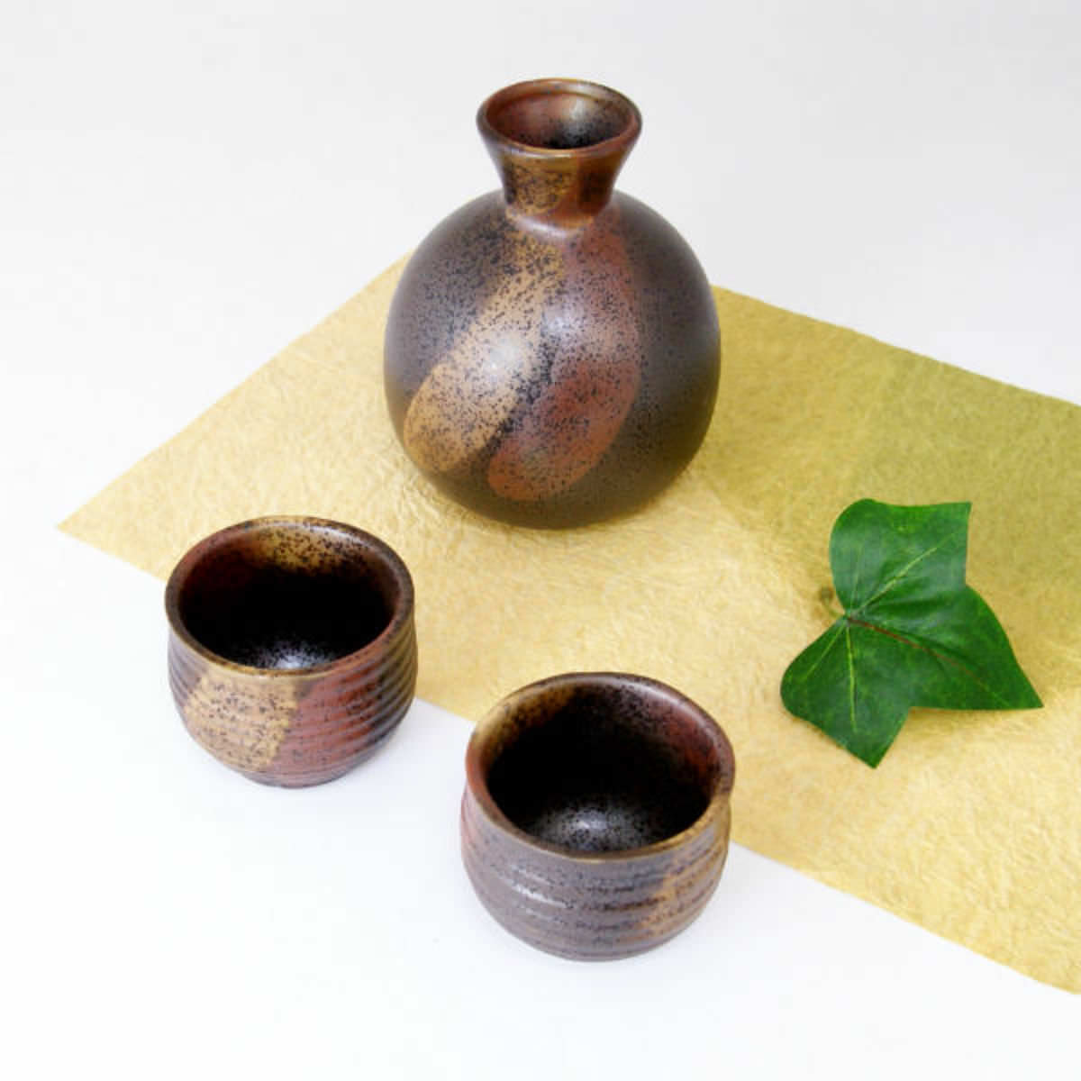 三色備前酒器セット 0