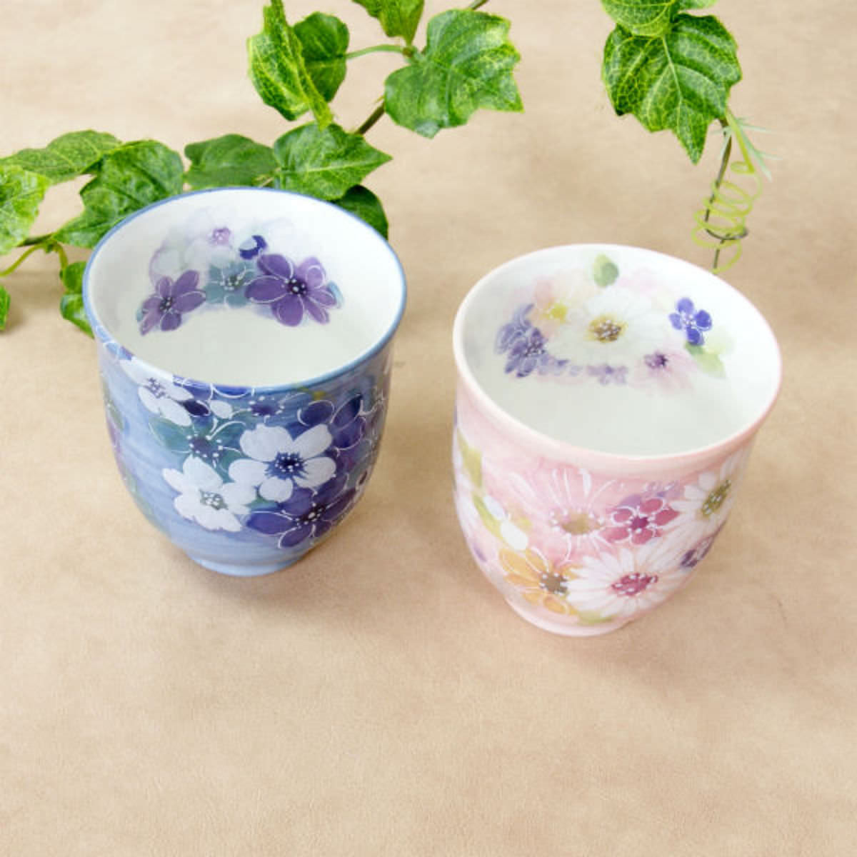 花づくし ペアマグカップ 桜木箱 9