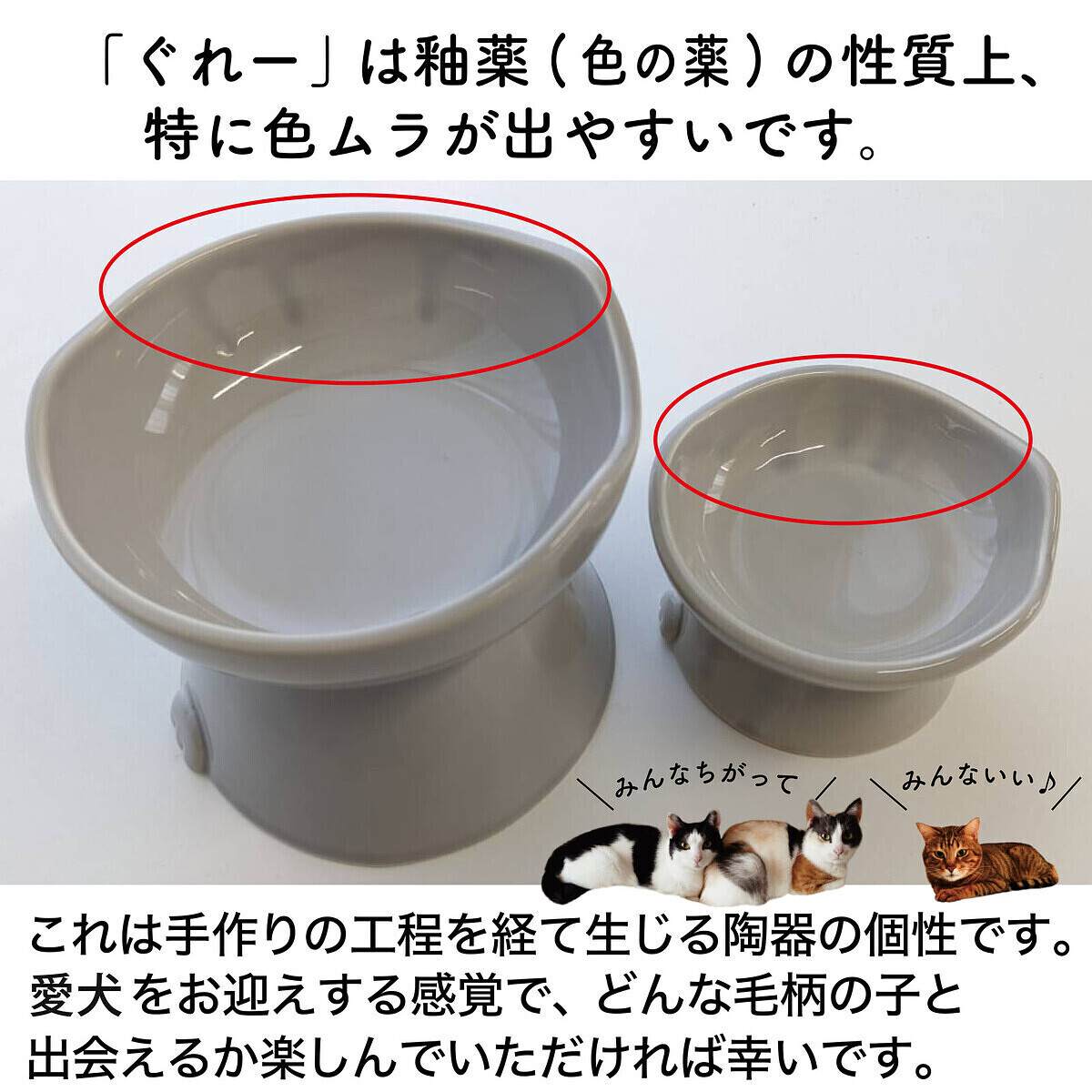 nnma 犬用 フードボウル ホワイト 6