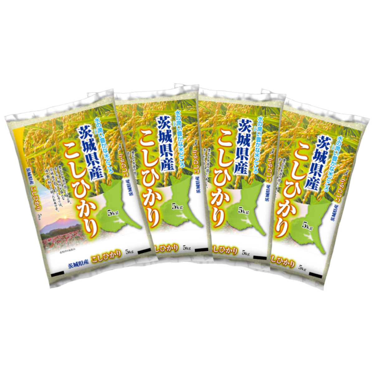 茨城県産コシヒカリ 5kg×4袋 合計20kg