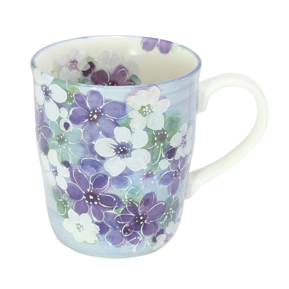 花づくし マグカップ ブルー