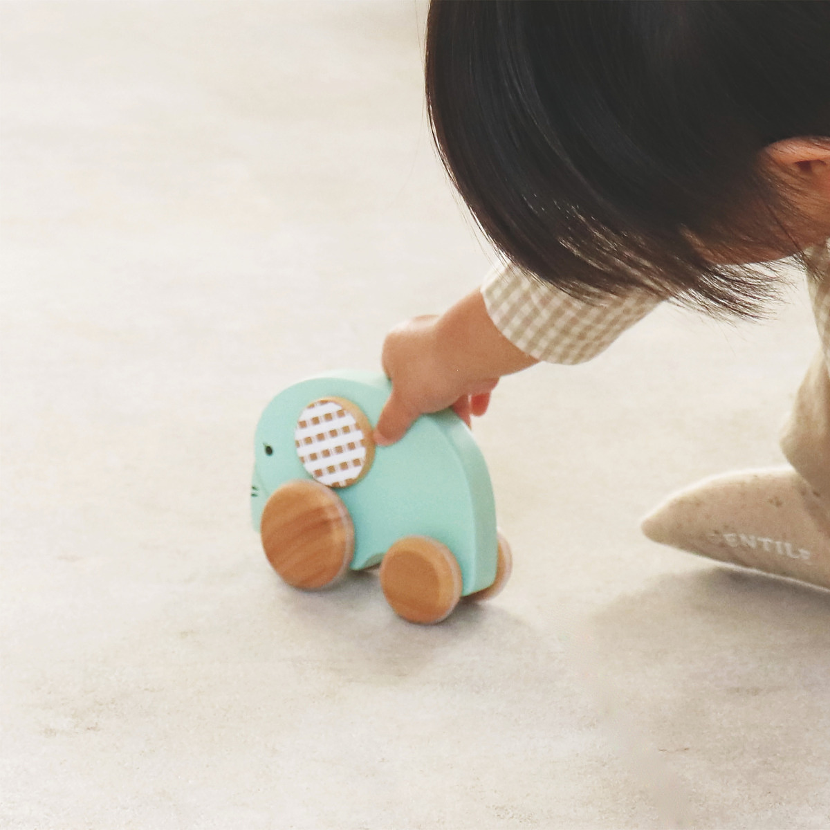 くるくるプッシュトイ おっとりEllie 出産お祝いカード付 5