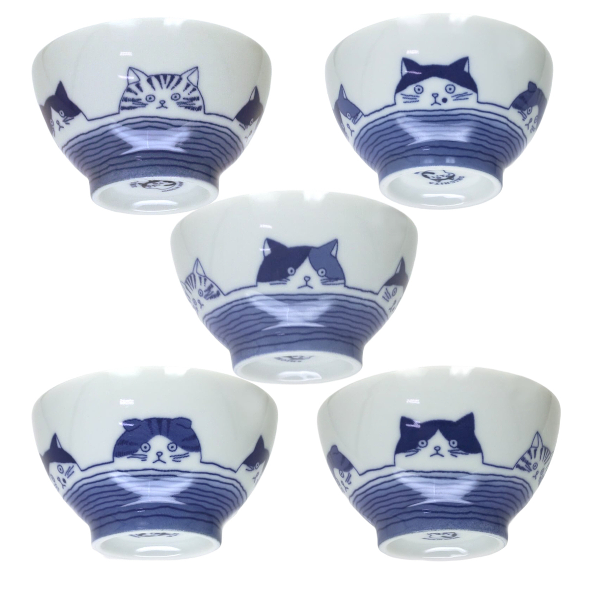 SHICHITA 猫 豆鉢揃 木箱入 14