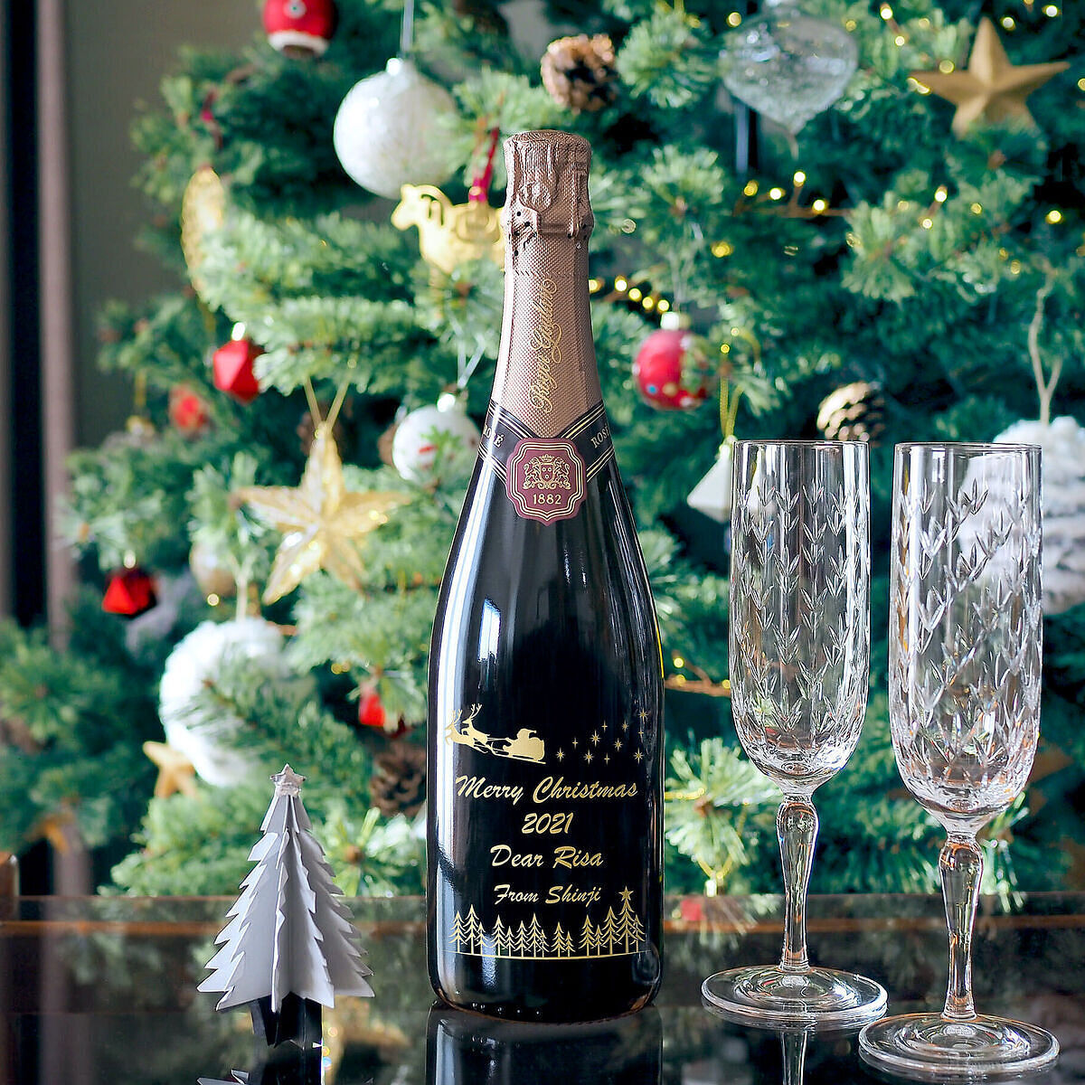 クリスマスボトル ロジャーグラート カヴァ ロゼ ブリュット
