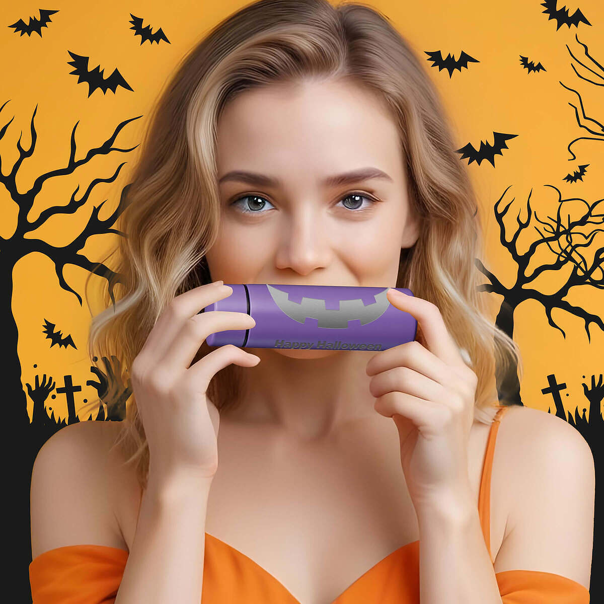 ハロウィン ポケット マイボトル オレンジ 5