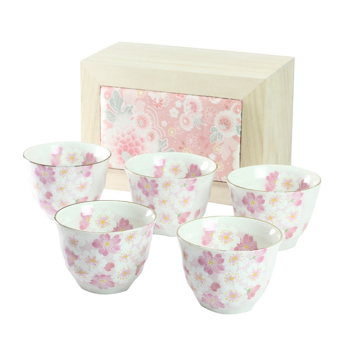 華てまり 煎茶揃 (ちりめん木箱)