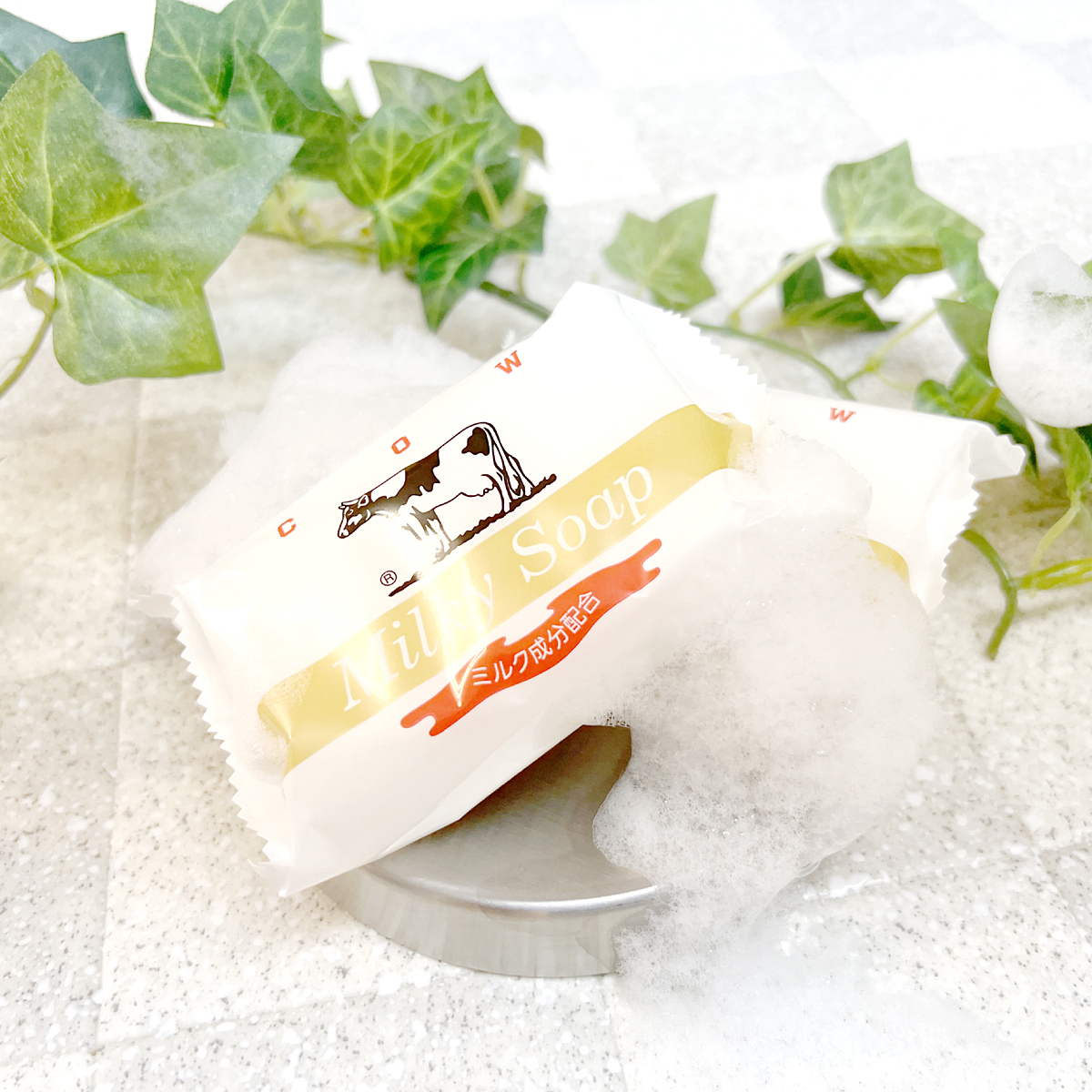 名入れソープディッシュと牛乳石鹸セット 9