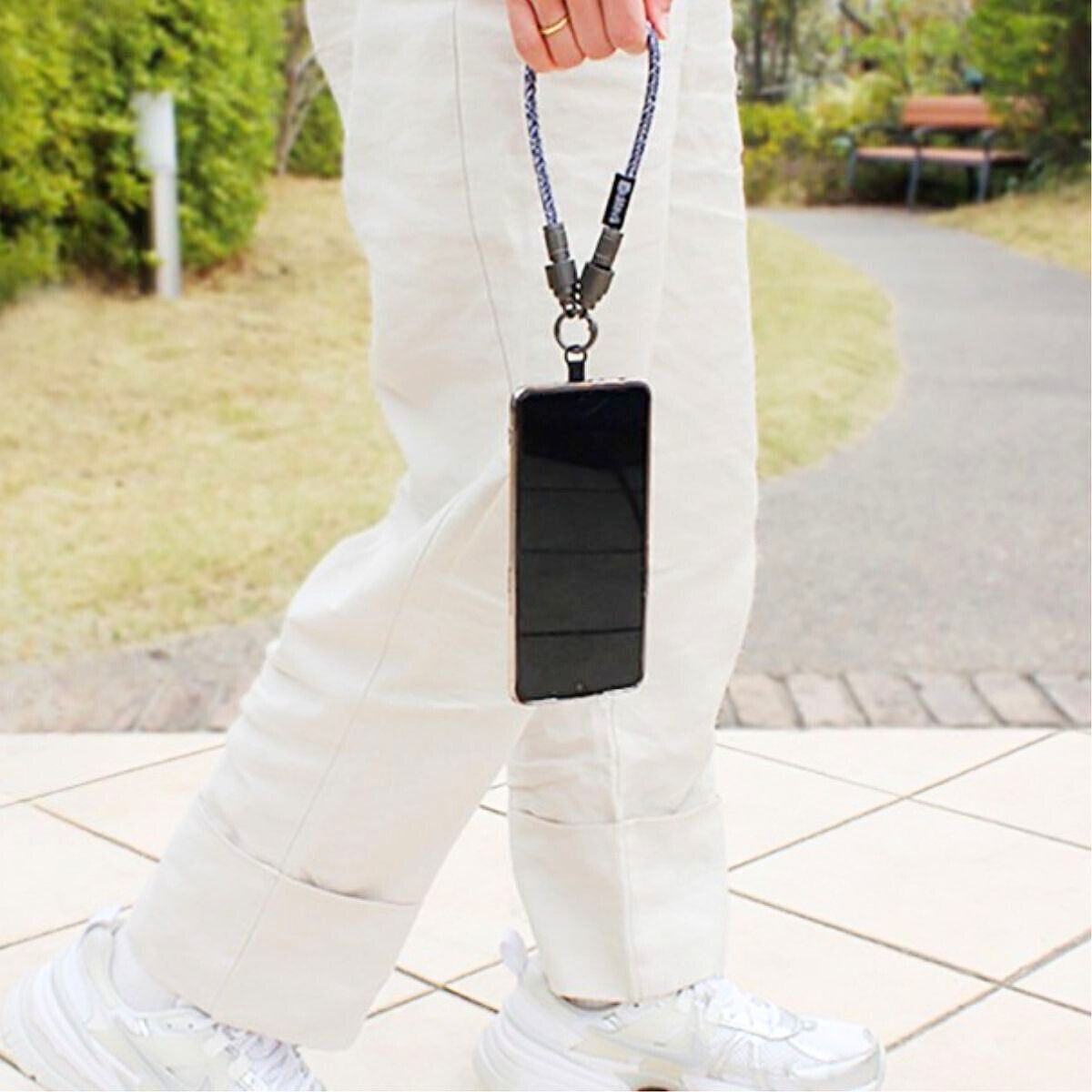 スマホ充電ストラップ TypeC-TypeC ライトピンク 30cm 32