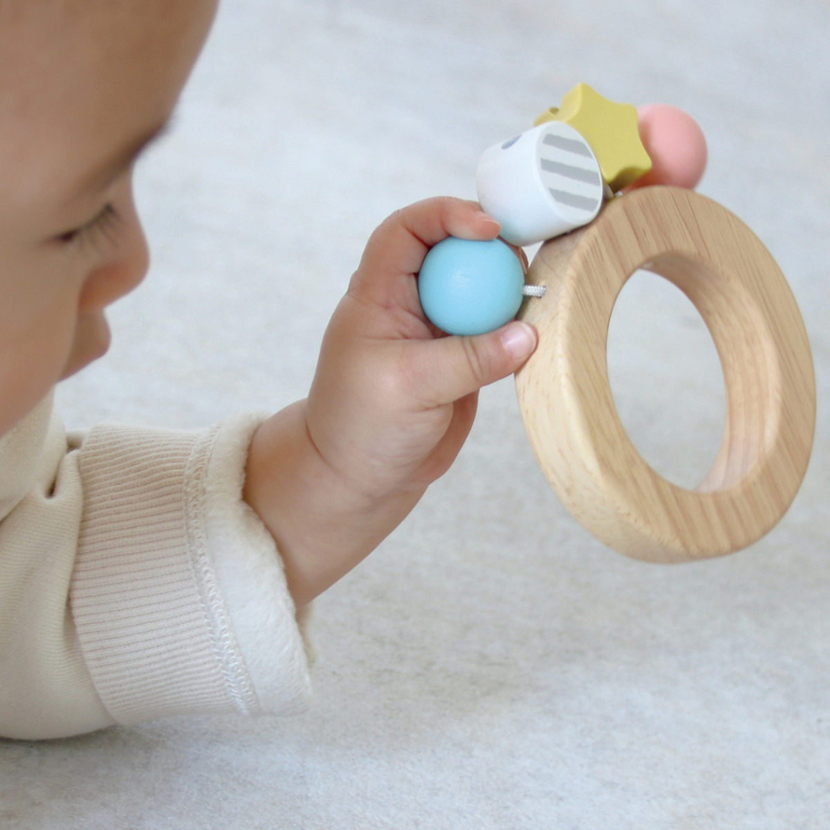 ミルキートイ ボンボンラトル 名入れ巾着バッグ入り 3