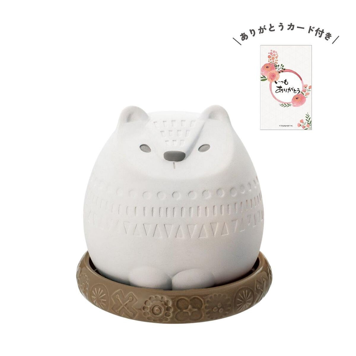 潤いマスコット FIKA ohana BEAR ありがとうカード付