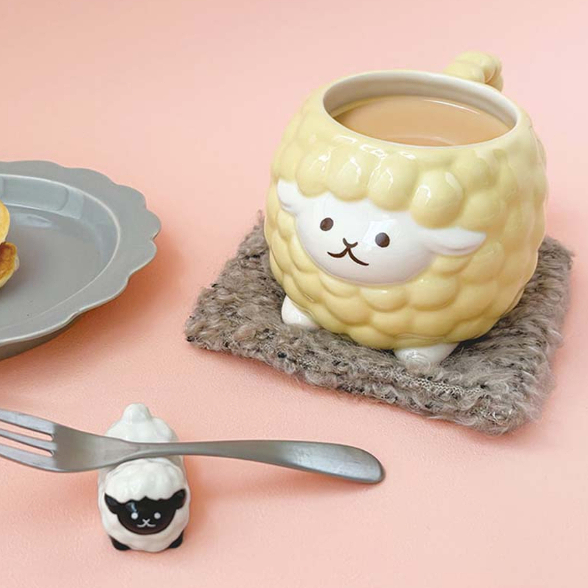 もこもこメリー メリノ マグ＆スプーン＆箸置き 0