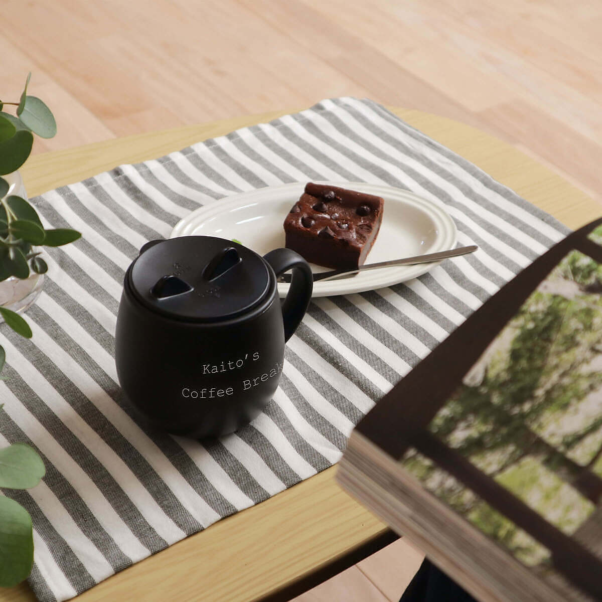 ネコマグ アイボリー 誕生日カード付 13