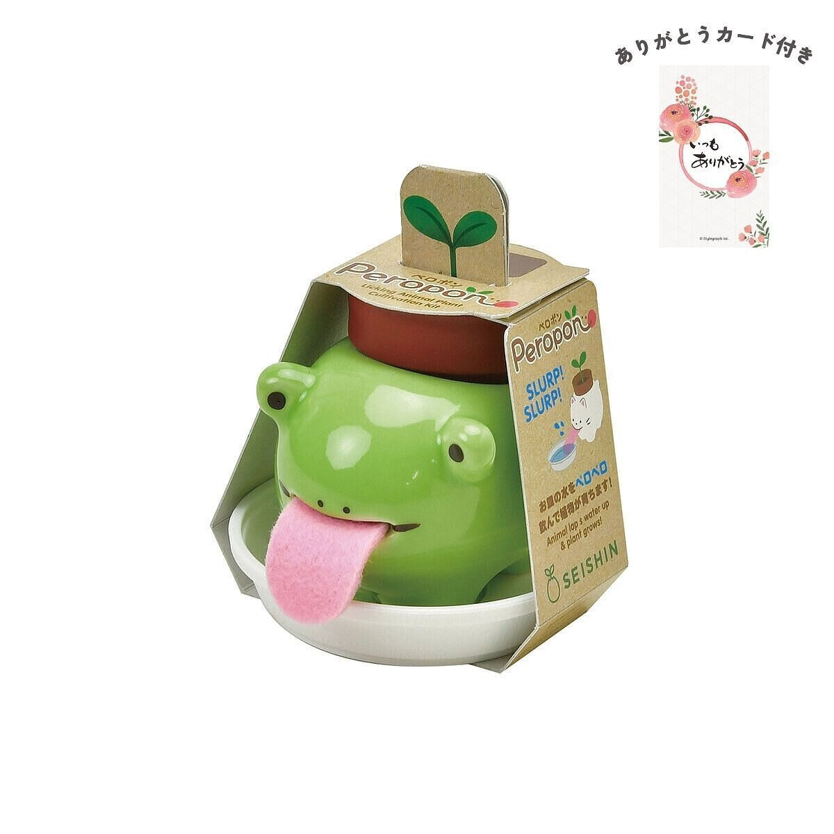 ペロポン カエル ミント ありがとうカード付