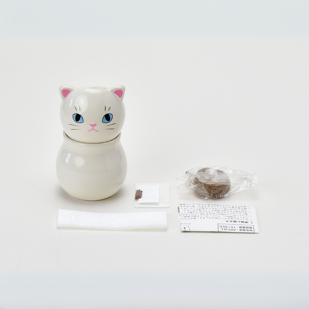 コロコロキャット 茶 ミント 誕生日カード付 3