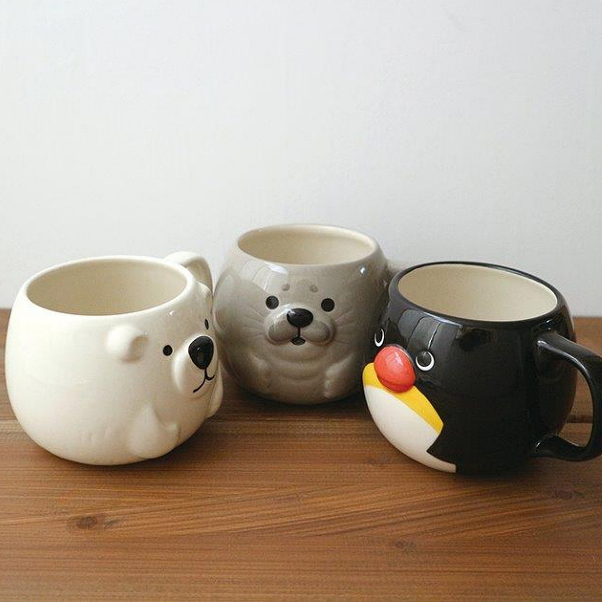 ぽってりマグ シロクマ ありがとうカード付 1