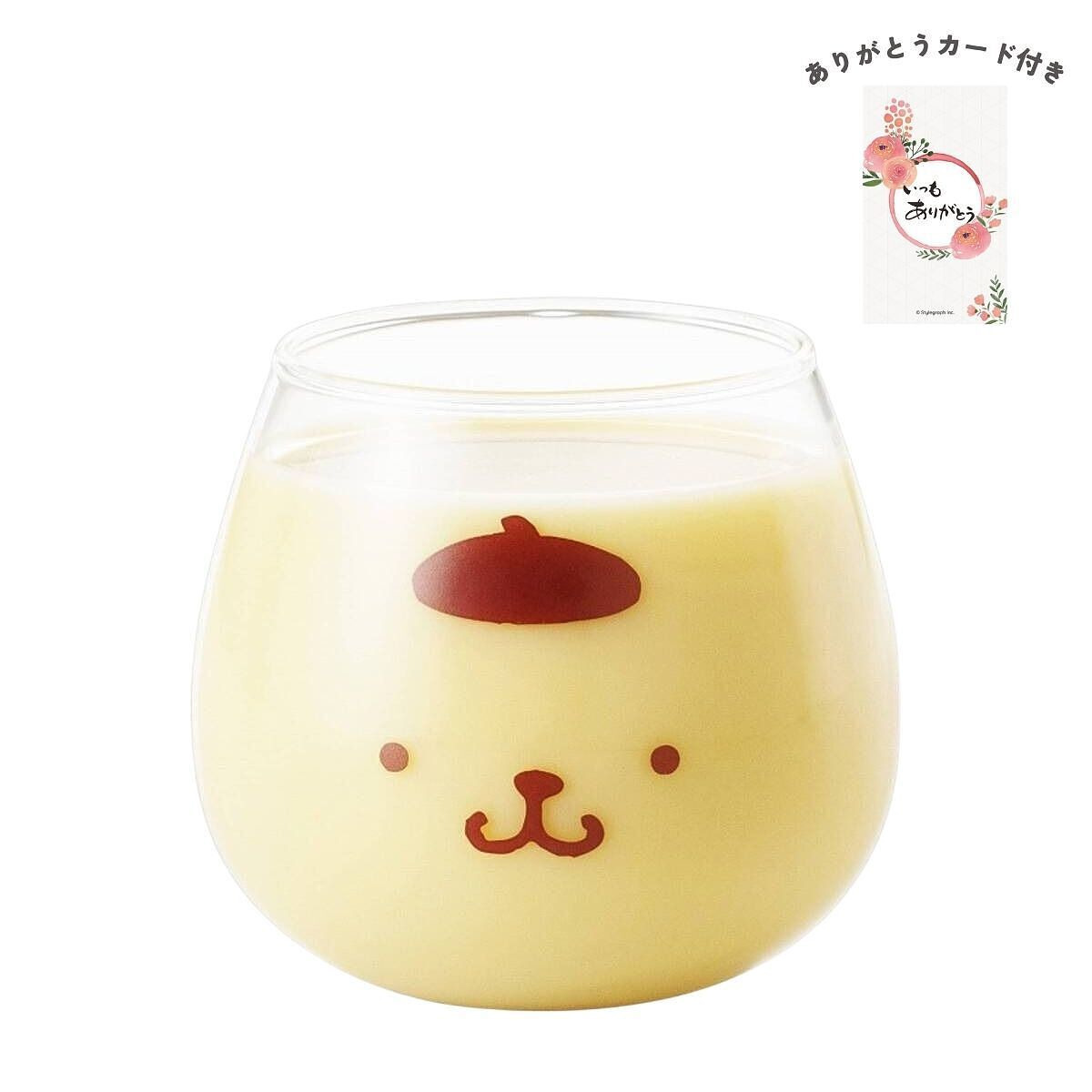 サンリオキャラクターズ ゆらゆらタンブラー ポムポムプリン ありがとうカード付