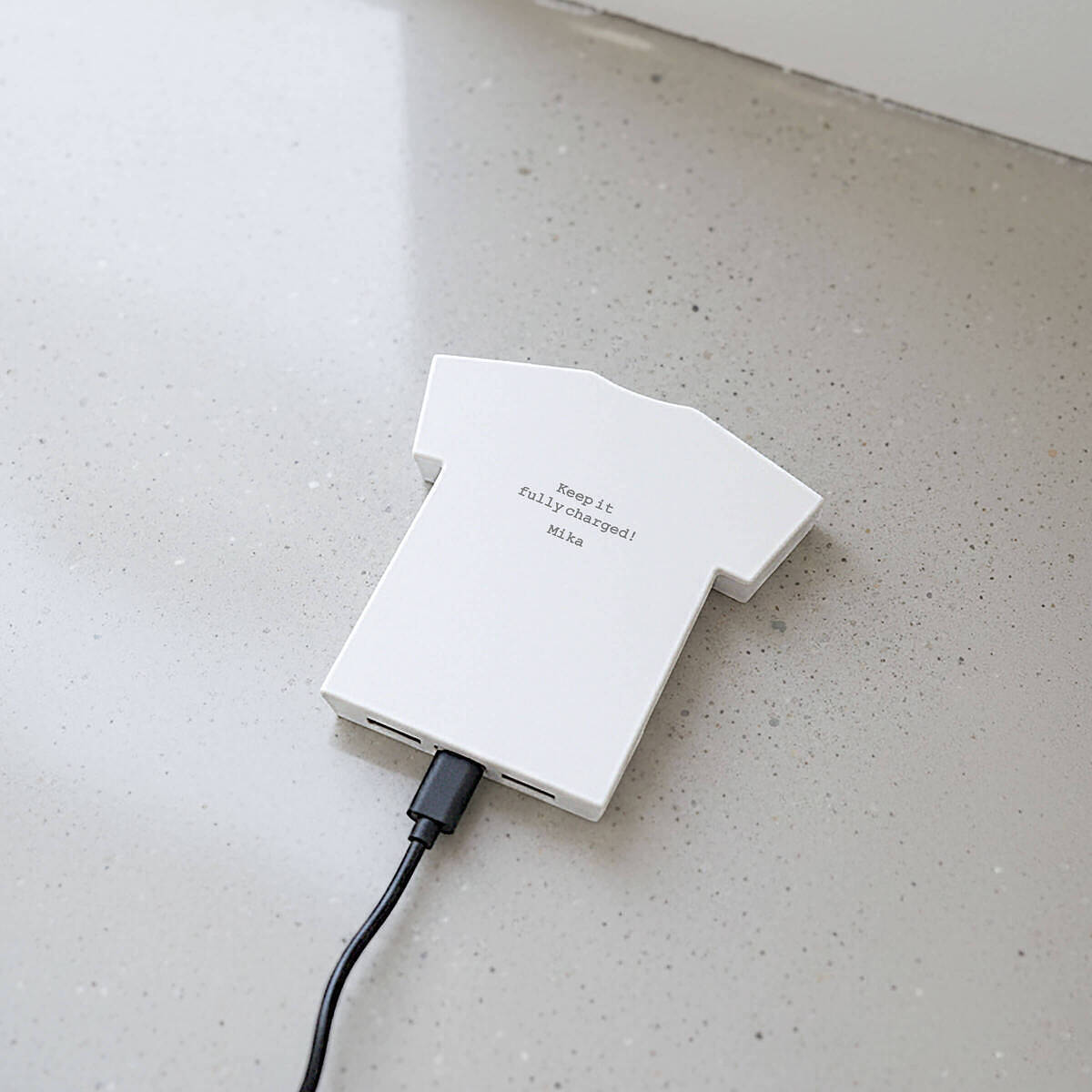 モバイルチャージャー Ｔシャツ ホワイト 2