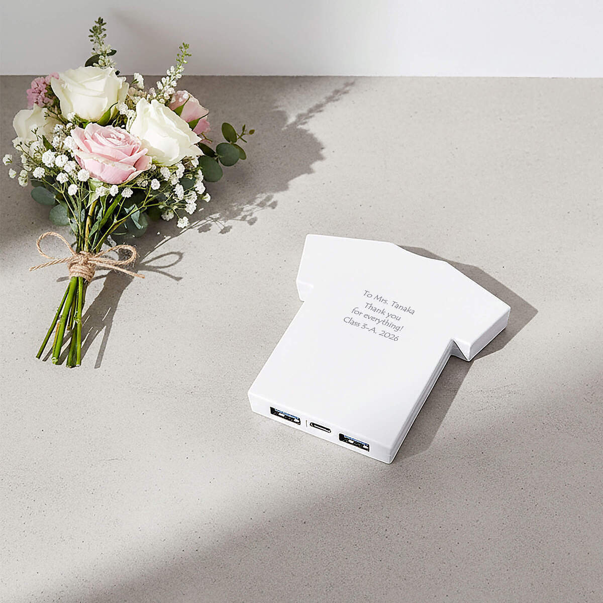 モバイルチャージャー Ｔシャツ ホワイト 3