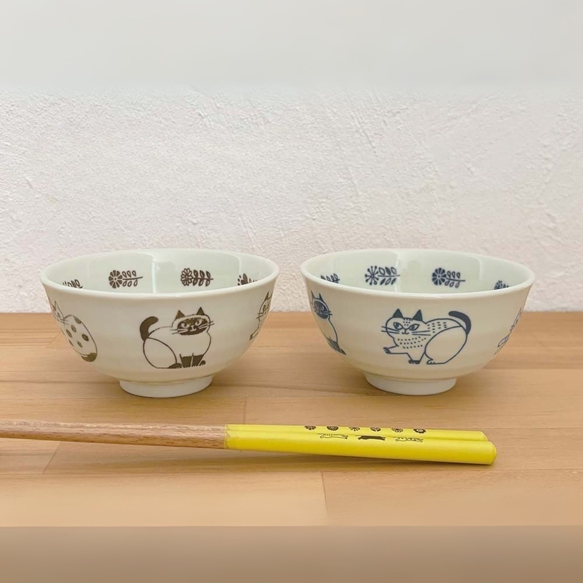 fikalycka 茶碗＆箸セット ブラウン ありがとうカード付 0