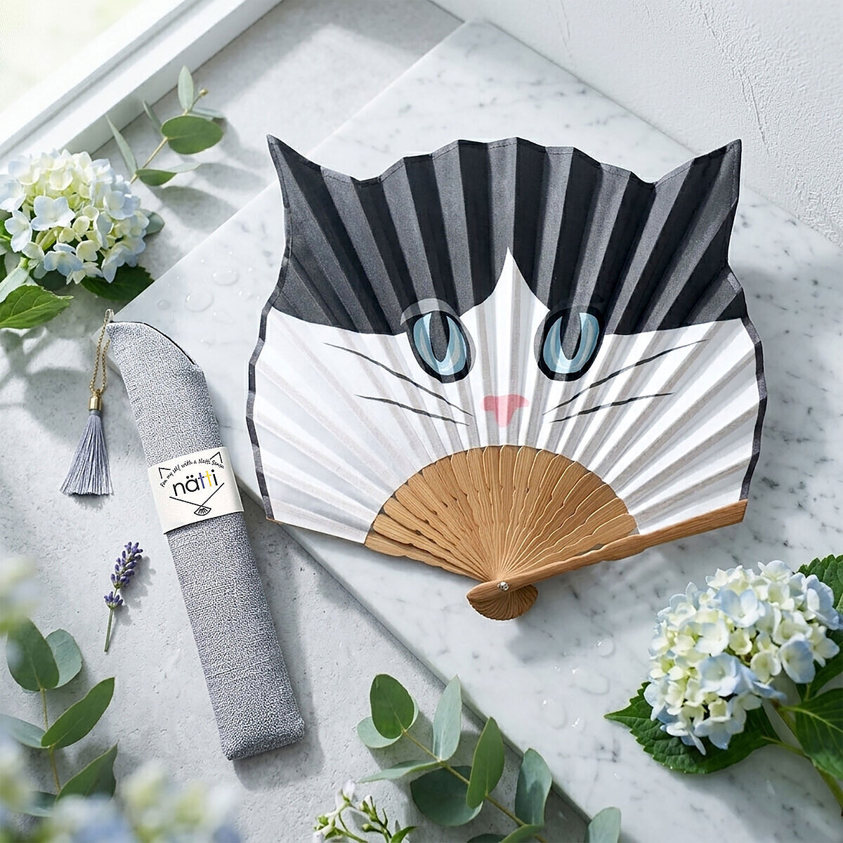 Natti Cat 扇子 HACHI 0