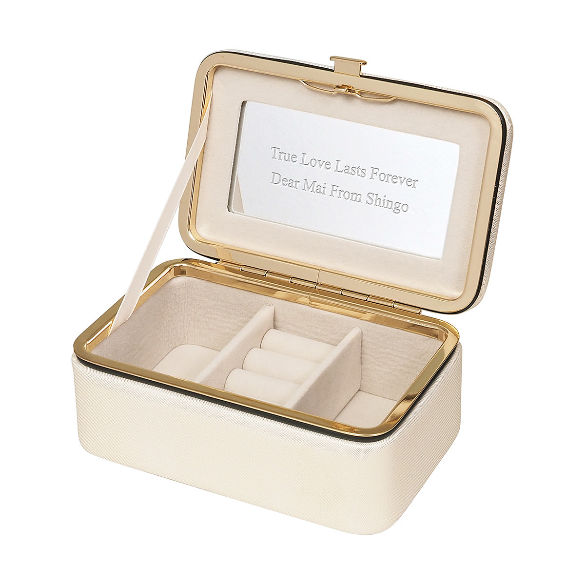 ジュエリーボックス ベージュ S