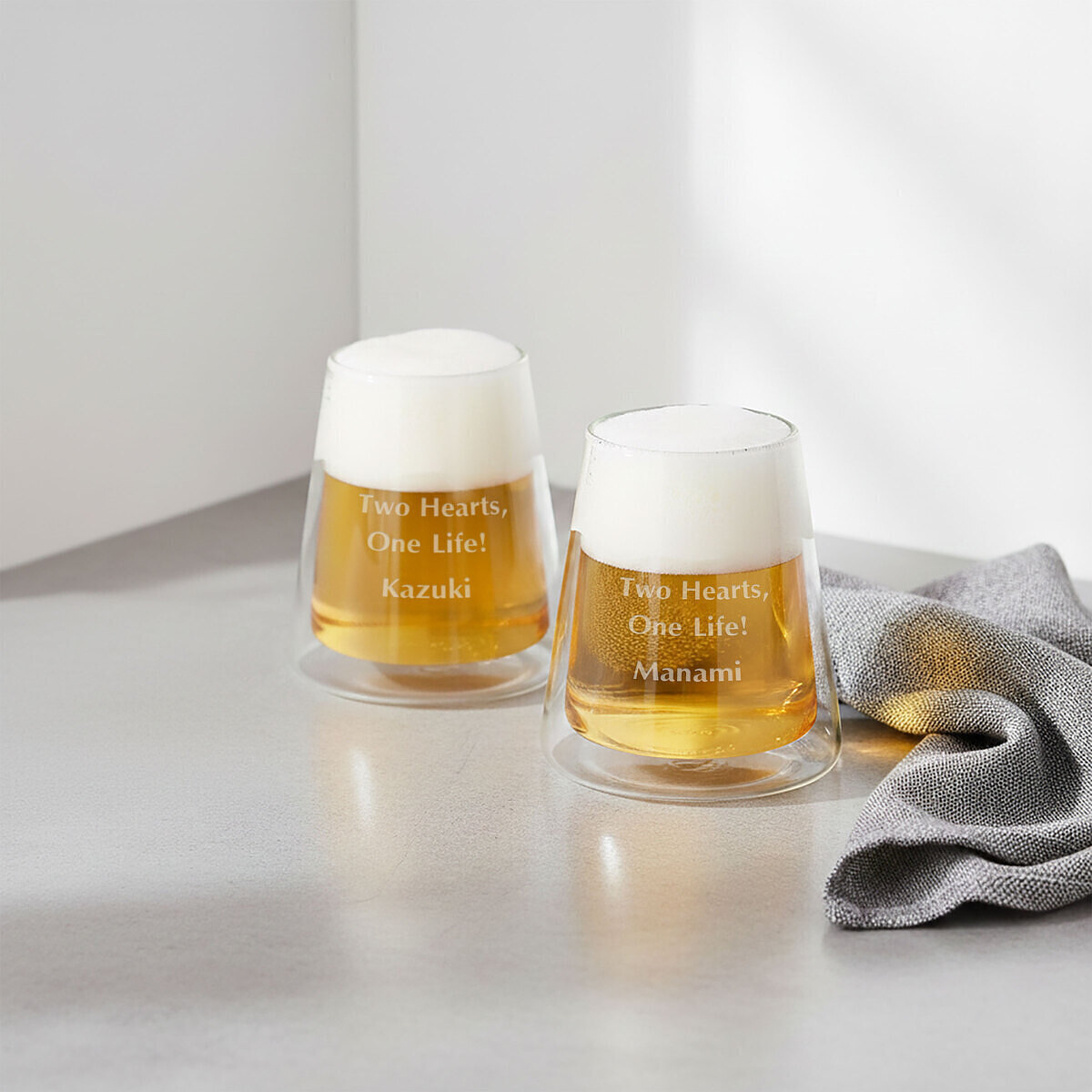 ダブルウォール 富士山グラス ペア 2