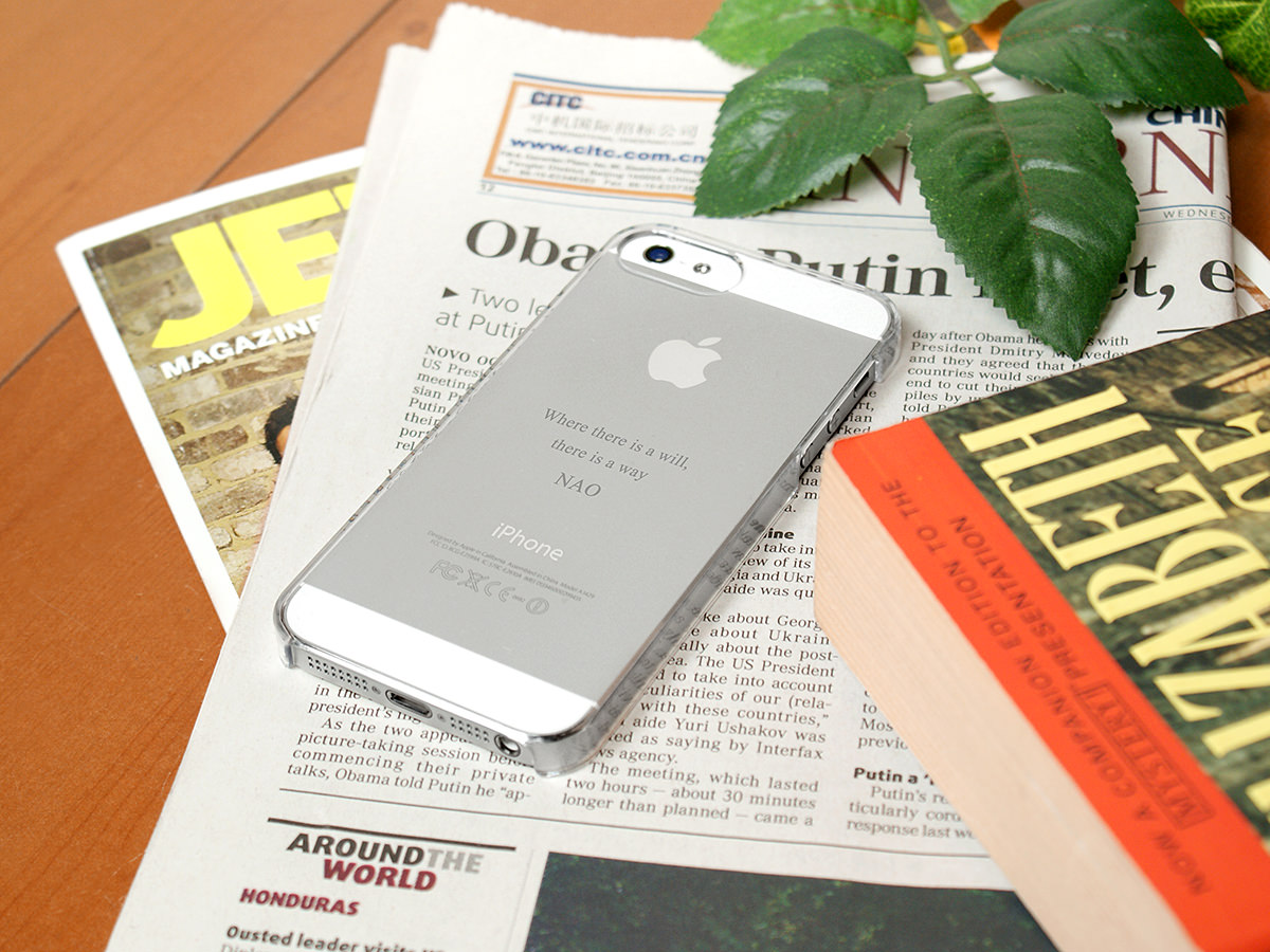 iPhone SE/5s/5 シェルカバー クリアー 1