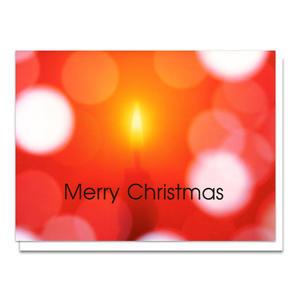 メッセージカード クリスマスキャンドル