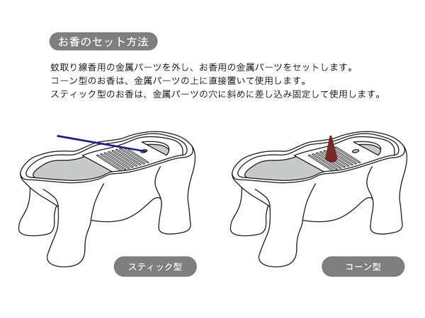 香立て ブタ ホワイト 2
