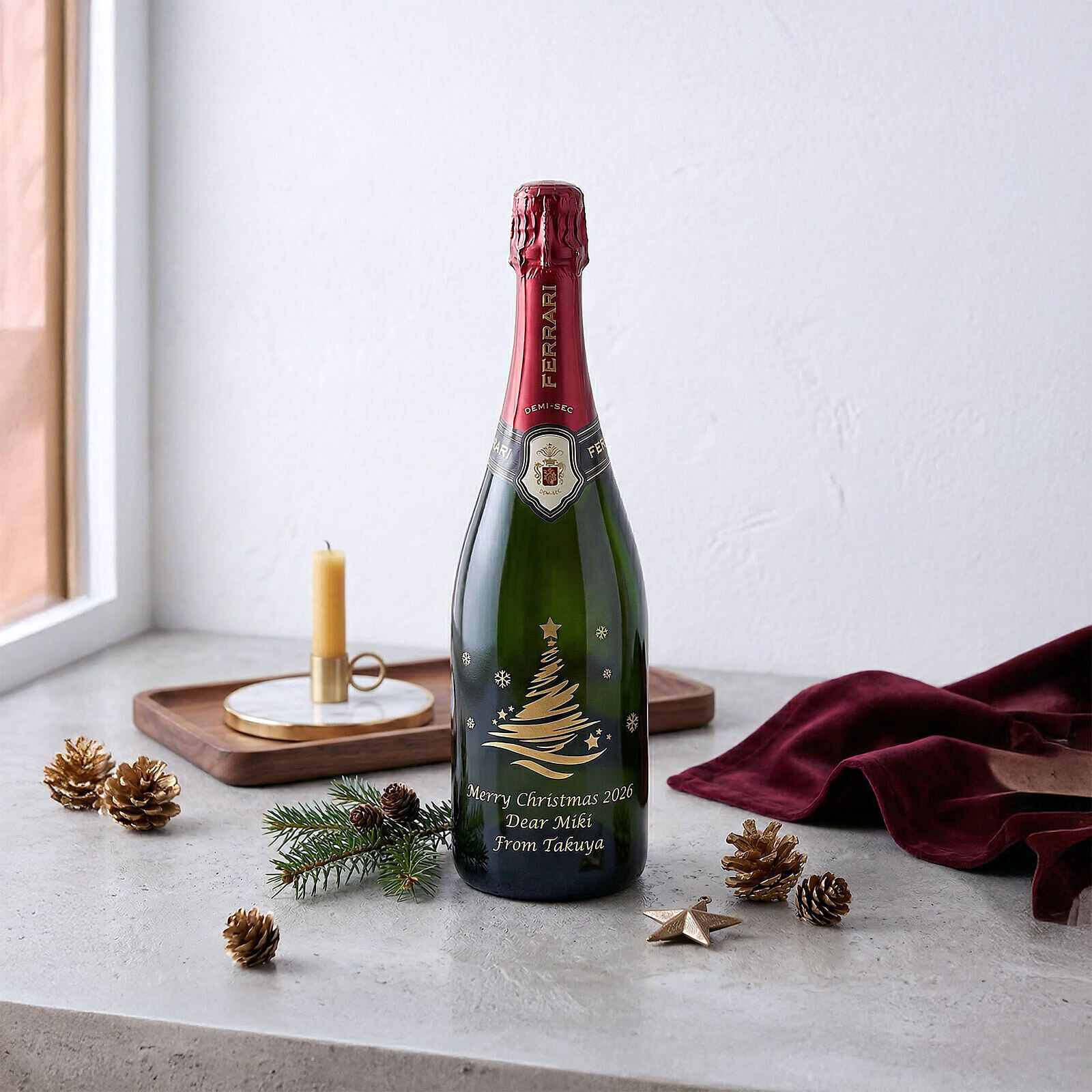 クリスマスの乾杯と今年の記念を