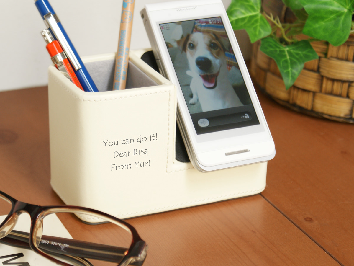 ペンスタンド付きスマホスタンド