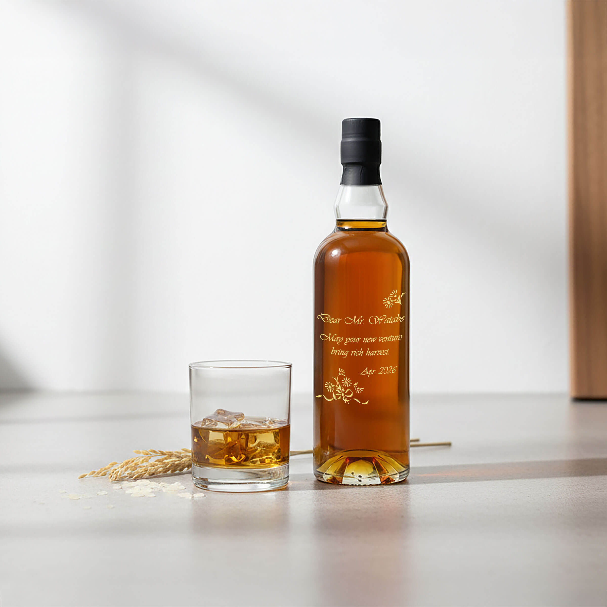 名入れライスウイスキー湊