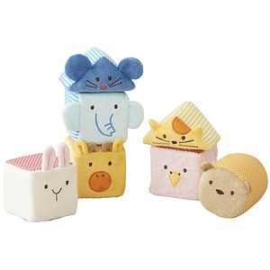 ふわふわアニマルブロック 名入れ可能