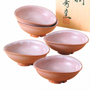 萩焼 風雅 小鉢揃 名入れ可能