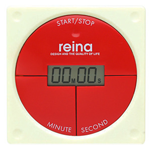 reina デジタルキッチンタイマー RJ002TM01 レッド